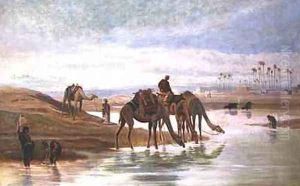 By the Nile by Frederick Goodall