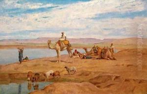 Waiting for the Dahabeyah on the banks of the Nile