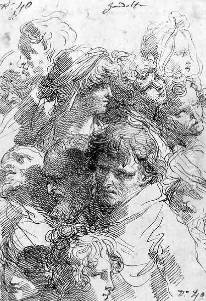 Studies of Heads - view 1