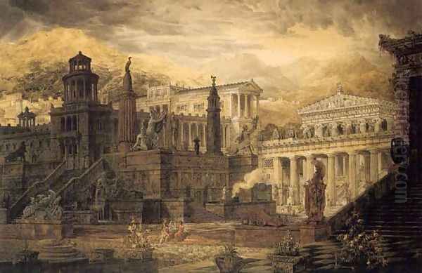 A reconstuctoin of Sparta: The Persian porch and place of consultation of the Lacedemonians - view 1