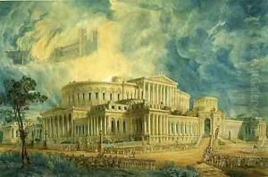 New Senate House London Unexecuted Design by Joseph Michael Gandy
