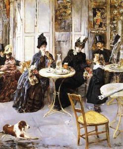 A Parisian Cafe by Eduardo Leon Garrido