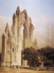Guisborough Priory, Yorkshire by Thomas Girtin