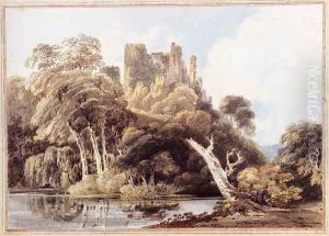 Berry Pomeroy Castle, Devon by Thomas Girtin