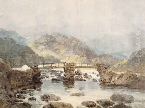 Bridge near Beddgelert (Snowdonia) - view 1