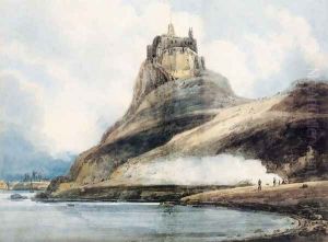 Lindisfarne Castle, Holy Island by Thomas Girtin