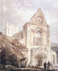 The West Front of Jedburgh Abbey, Scotland