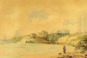 Seaton Sluice, Northumberland by Thomas Girtin