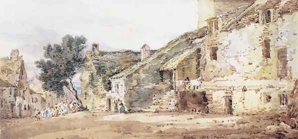 Village Scene in France - view 1