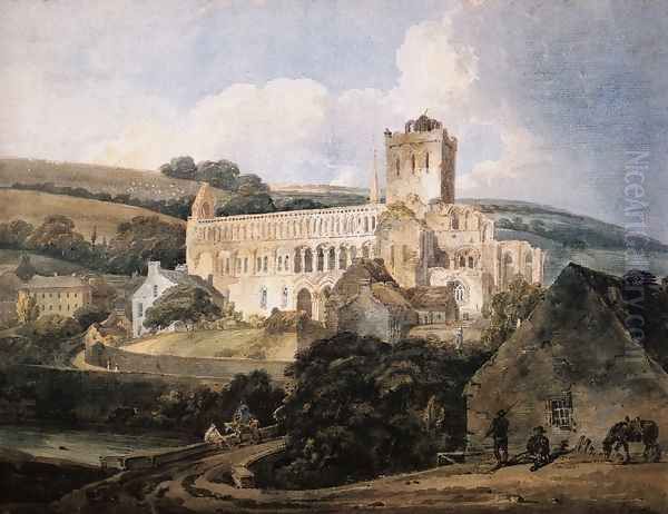 Jedburgh Abbey from the South-East - view 1