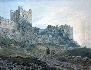 Bamburgh Castle Northumberland by Thomas Girtin