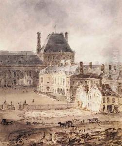 Part of the Tuileries and the Louvre by Thomas Girtin