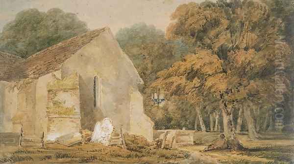 A Country Churchyard - view 1