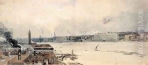 Study for the Eidometropolis: the Thames from Westminster to Somerset House