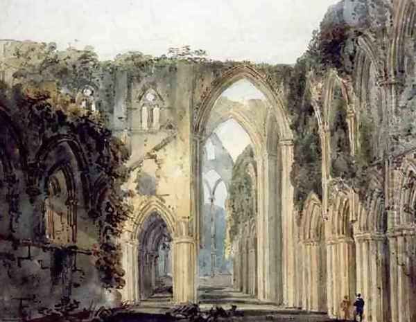 Interior of Tintern Abbey - view 1