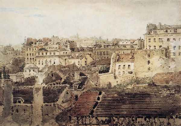 Paris: View of Roofs looking toward Montmartre - view 1