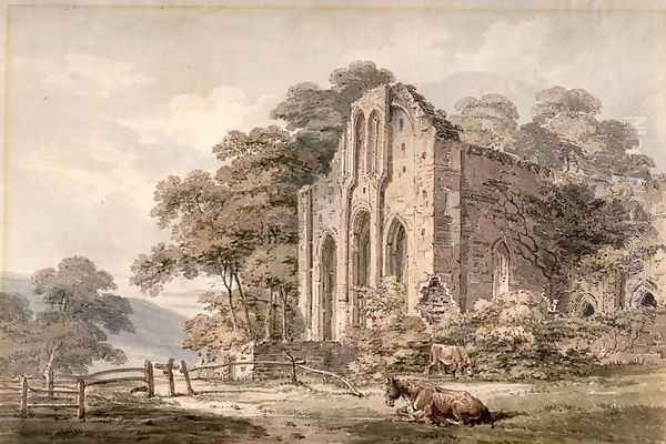 Valle Crucis Abbey Denbighshire North Wales - view 1