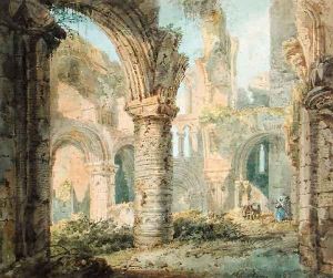 St Cuthberts Holy Island by Thomas Girtin