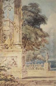 Garden Terrace by Thomas Girtin