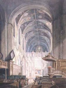 St Albans Cathedral by Thomas Girtin