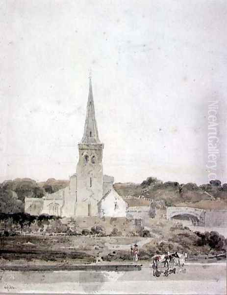 Landscape with a Church beside a River - view 1