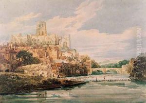 Durham Castle and Cathedral by Thomas Girtin