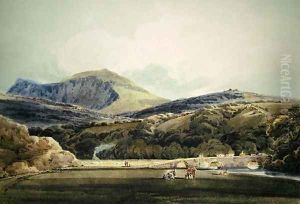 Mynnydd Mawr North Wales by Thomas Girtin