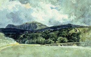 Landscape with Hill and Clouds by Thomas Girtin