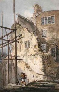 Parts of the Remains of the Old Drury Lane by Thomas Girtin