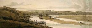 The Waterworks at Marli and St Germain en Laye seen in the distance by Thomas Girtin