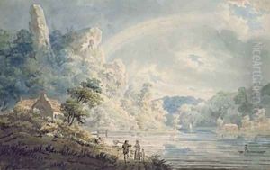 Scene near the New Weir Monmouthshire