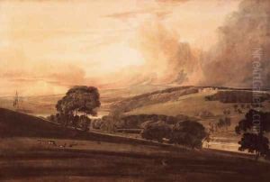 Harewood House Yorkshire from the South East by Thomas Girtin