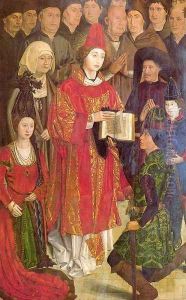Altarpiece of Saint Vincent (the panel of the Infants) 1460s by Nuno Goncalves
