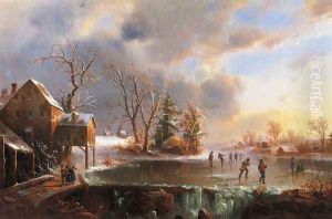 Skaters on a Frozen Pond
