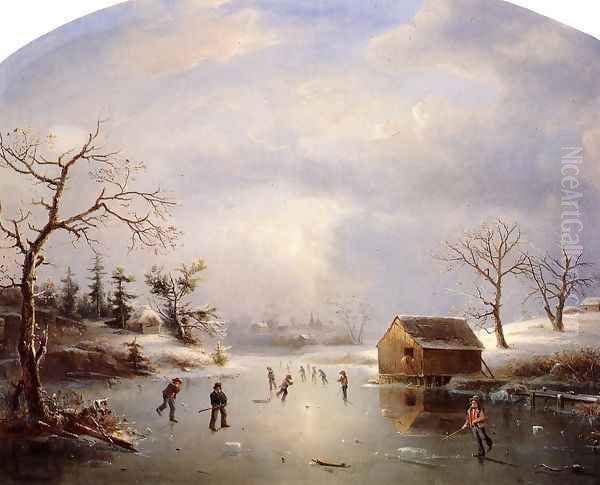Skating Pond at Morristown, New Jersey - view 1