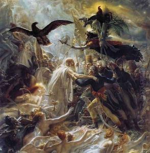Ossian Receiving the Ghosts of French Heroes 1802 by Anne-Louis Girodet de Roucy-Triosson