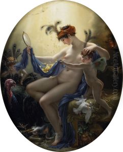 Portrait of Mademoiselle Lange as Danae by Anne-Louis Girodet de Roucy-Triosson