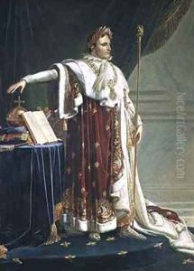 Portrait of Napoleon I in his Coronation Robes by Anne-Louis Girodet de Roucy-Triosson