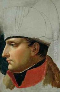 Unfinished Portrait of Napoleon I 1769-1821 formerly attributed to Jacques Louis David 1748-1825