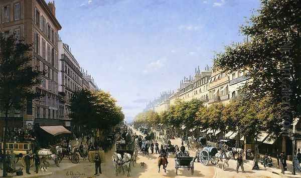 The Boulevad des Italiens, Paris - view 1