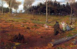 A Baptism of Flowers by Albert Goodwin