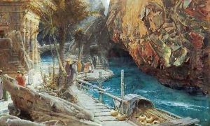 The Source of the Sacred River by Albert Goodwin