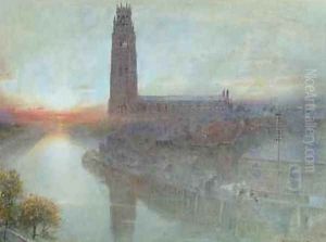 Boston by Albert Goodwin