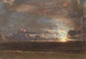 West Indian Sunset Barbados by Albert Goodwin