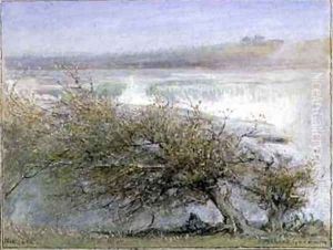 Niagara in Spring by Albert Goodwin