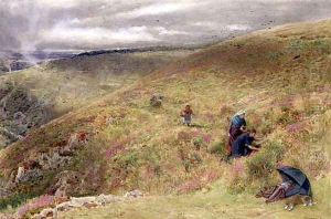 On the South Downs by Albert Goodwin
