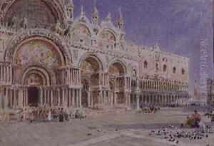 St Marks Basilica Venice by Albert Goodwin