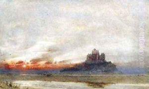 Mont St Michel Normandy by Albert Goodwin