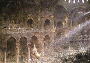 St Marks Basilica Venice from the gallery by Albert Goodwin