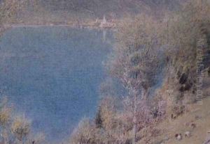 Witznan Lake Lucerne by Albert Goodwin